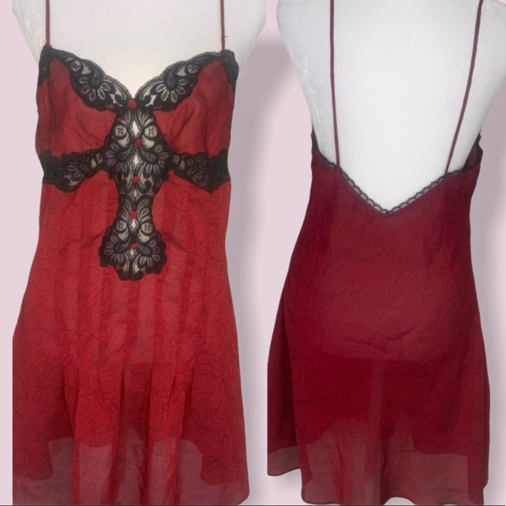 Victoria’s Secret Vintage Burgundy Lingerie sz S